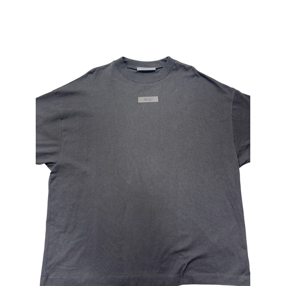 Fear of God Essentials Mens M‎ TShirt Black Crew Neck Short Sleeve Cotton New - Picture 3 of 15